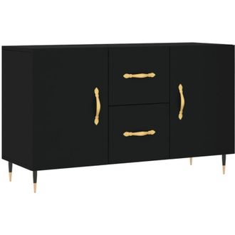 vidaXL Aparador De Madera De Ingenier&iacute;a Negro 100x36x60 Cm Vidaxl