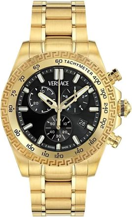 Versace Ve 9K01124 Chronograaf Horloge - Heren - Horloges - Geel - ONE Size - Accessoires