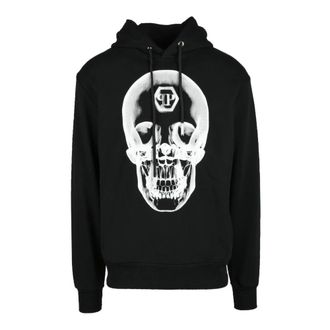 Philipp Plein Heren, Sweatshirts & Hoodies, Zwart, Maat: M Katoen