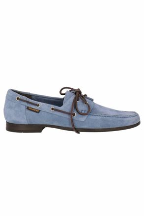 Moorer Mens Suede Lace Up Loafer In Savoia