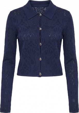Dondup Dondup Denim Culture Cardigan With Polo Collar