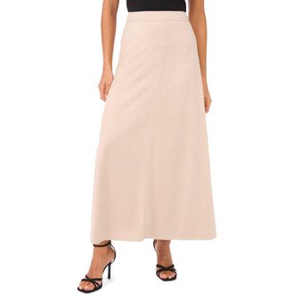 Vince Camuto Faux Suede A-Line Skirt in Beige at Nordstrom, Size Small
