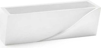Trade Shop Trade Shop Traesio - Trade Shop - Applique In Gesso Rettangolare Intaglio Doppia Luce Led Attacco G9 Parete Gs-e78