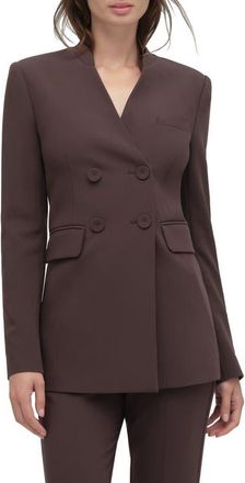 Favorite Daughter The Celeste Double Breasted Blazer in Espresso at Nordstrom, Size X-Small