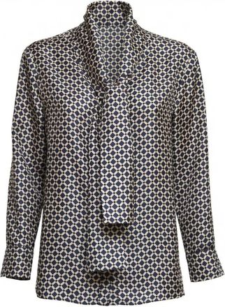 Max Mara Camicia Boccale - Dames - Overhemden - Blauw - XS - Overhemden