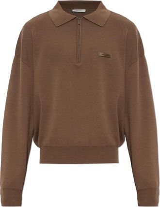 Entire studios Polo de Manga Larga - Tops - Hombre - Marr&oacute;n - 2XL