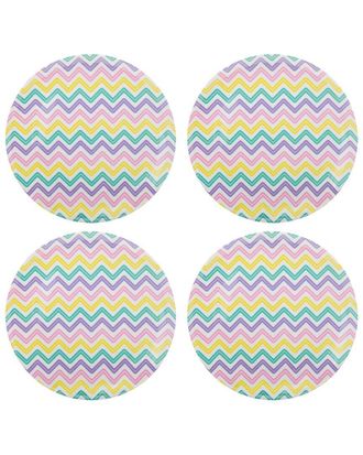 Godinger Dnu Unprofitable Godinger Zig Zag Melamine Salad Plates (Set Of 4)