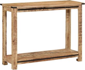 vidaXL Mesa Consola De Madera Maciza De Mango 100x35x75 Cm Vidaxl