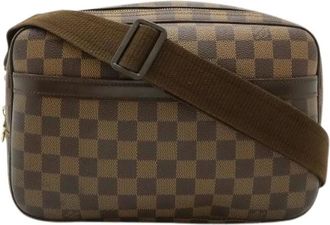 Louis Vuitton Pre-owned Cross Body Bags, male, Brown, Size: ONE SIZE Pre-owned Reporter PM Damier Shoulder Bag