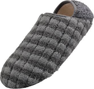 Generic Shoes Casual Man Slipper for Women Men Slipper Socks Fuzzy House Shoes Rubber Sole Soft Lightweight Non Indoor/Outdoor (Grey, 9.5)