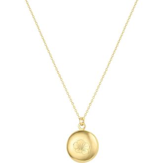 Set & Stones Ruby Birth Flower Necklace in Gold /September at Nordstrom