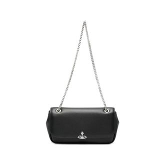 Vivienne Westwood Shoulder Bags, female, Black, Size: ONE SIZE Chain Crossbody Purse
