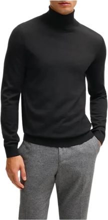 HUGO BOSS Pull Mens Musso P - Black Cotton - Size Small
