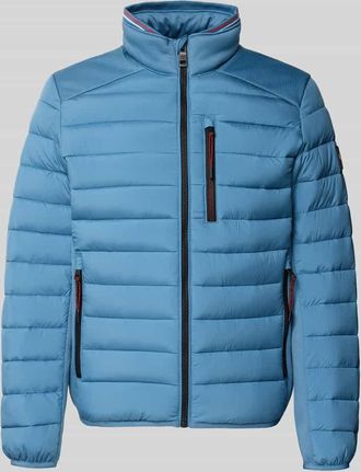 Tom Tailor Regular Fit Steppjacke mit Stehkragen in Marine, Gr&ouml;&szlig;e XXXL