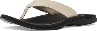 Olukai Ohana W Womens Sandals Ecru/Black : 11 B - Medium, Synthetic