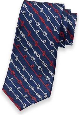 Paul Fredrick Nautical Woven Silk Tie