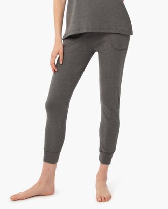 Under The Canopy Organic Tapered Jogger In Charcoal