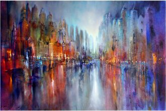 Schubiger M&ouml;bel Bildsystem Stadt am Fluss