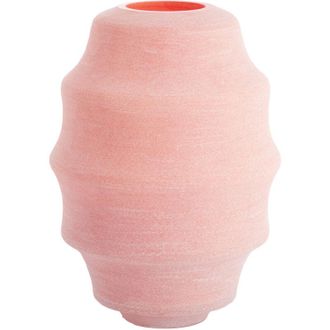 Light & Living Light&living - Vaso Ashoro Con Vidrio En Tono &Aacute;mbar - 19x14x22 Cm