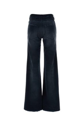Balenciaga Womens Navy Blue Denim Jeans Navy-Dirty Dark Navy/dirty