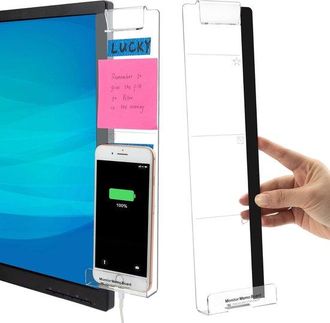 OEM Accesorios De Escritorio, 2 Piezas, Tablero De Notas Para Monitor, Tablero De Anuncios Para Computadora, Aplicable A Tel&eacute;fonos M&oacute;viles