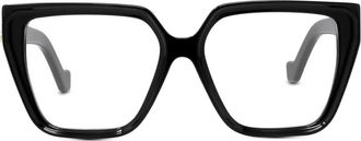 Loewe Zwarte Acetaat Vierkante Bril - Dames - Brillen - Zwart - ONE Size - Accessoires