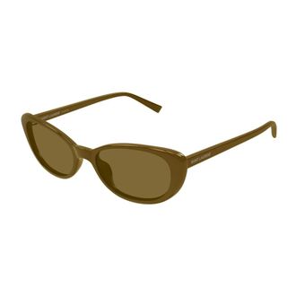 Saint Laurent SL 822 Zonnebril - Dames - Accessoires - Bruin - Maat: 52 MM