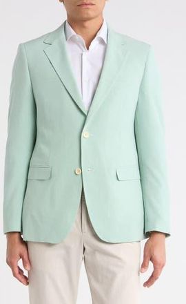 Zanetti Trim Fit Blazer in Light Green at Nordstrom Rack, Size 40 Regular