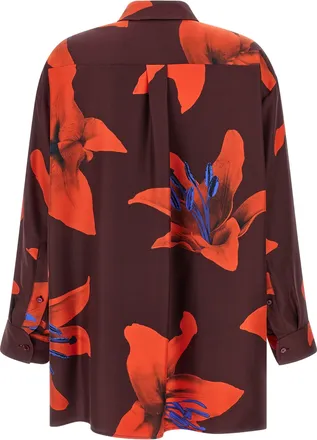 Alexander McQueen Womens Multicolor Silk Blouse