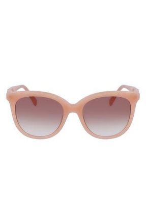 Longchamp 54mm Gradient Tea Cup Sunglasses in Rose at Nordstrom Rack