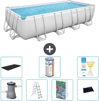 Bestway Piscina Bestway Power Steel Rectangular - 488x244x122 Cm - 8-piezas S619
