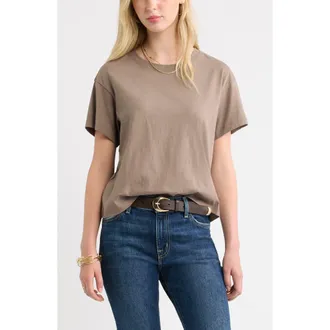 Treasure & Bond Favorite T-Shirt in Brown Walnut at Nordstrom, Size Xx-Small