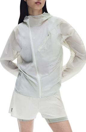 On x PAF Zero Water Repellent Hooded Running Jacket in Ice at Nordstrom, Size Xx-Large