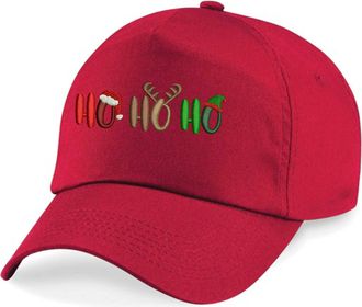 Generic Embroidered HO HO HO Christmas Original Baseball Cap, Funny Ugly Merry Xmas Gift Unisex Hat (Red)