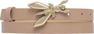 Patrizia Pepe Leren Riem - Dames - Riemen - Beige - M - Leer - Accessoires
