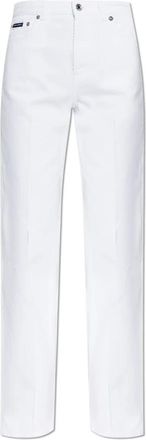 Dolce & Gabbana Straight-leg Jeans - Dames - Regular Fit Jeans - Wit - M - Katoen - Jeans
