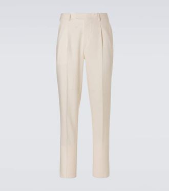 Ermenegildo Zegna Pantalones rectos de lino