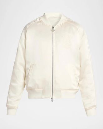 Casablanca Men & apos;s Satin Bomber Jacket