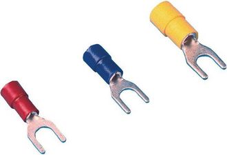 OEM Terminal De Cable De Horquilla Q.4.0-6.0 Mm&sup2; Orificio De Brida M5 Amarillo 100 Uds / Bolsa