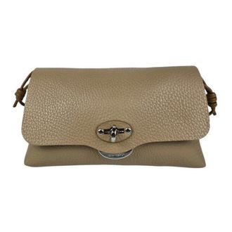 Zanellato Shoulder Bags, female, Gray, Size: ONE SIZE Lettera Clutch Bag