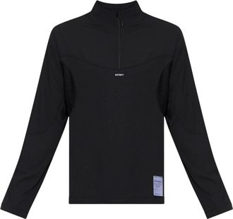 SATISFY Fuzz Fleece Octa Sweatshirt - Heren - Sportshirts - Zwart - L - Leer - Fitness