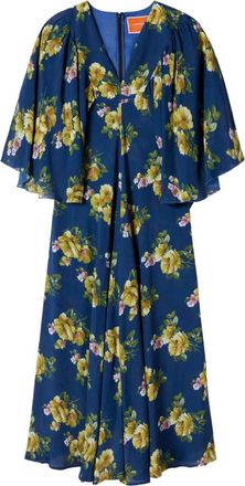 La DoubleJ Abito lungo a fiori - Blu