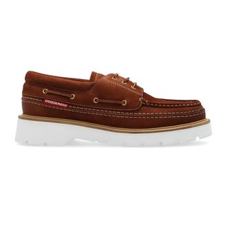 Dsquared2 Explorer Schoenen - Heren - Bootschoenen - Bruin - 41 1/2 EU - Leer - Schoenen