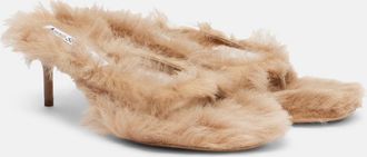 Acne Studios Shearling thong sandals