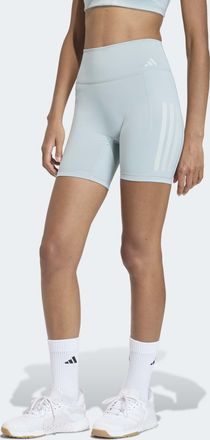 adidas Shorts ADIDAS PERFORMANCE OPTIME WORKOUT 3-STREIFEN KURZE LEGGINGS, Damen, Gr. XXL, L&auml;nge 7, wonder sage, innenbeinl&auml;nge ca. 18 cm, Obermaterial: 73% 