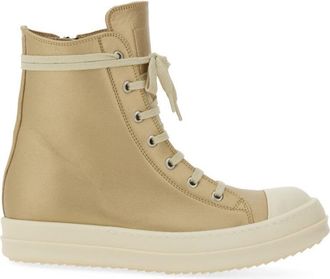 Rick Owens High-Top Sneakers With Smooth Leather Upper And Chunky Sole