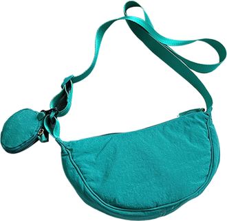 Generic Small Nylon Crescent Bag, Shoulder Bags for Women Men, Casual Small Sling, Nylon Crescent Purses Bag with Adjustable Strap, Stylish Work Lightweight, 