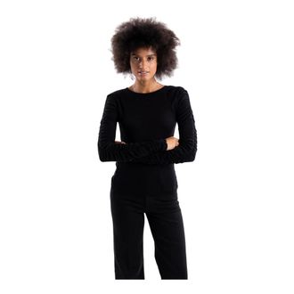 Pinko Pinko - Muscari Sweater - Dames - Tops - Zwart - Maat: S Katoen