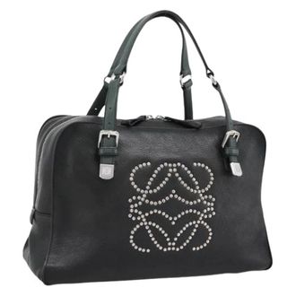 Loewe Pre-owned Hand Bag - Dames - Vintage Handtas - Zwart - ONE Size - Leer - Vintage