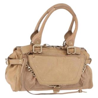 Chlo&eacute; Pre-owned Hand Bag - Dames - Vintage Handtas - Beige - ONE Size - Leer - Vintage
